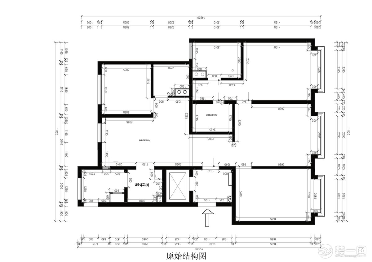 【武汉都市时空装饰】招商公园 户型图