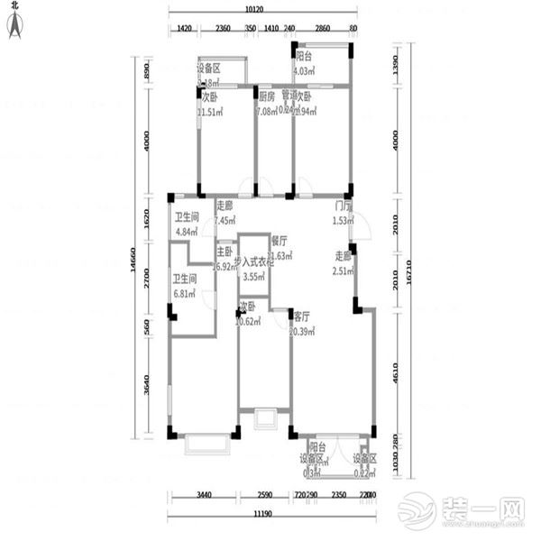 【武漢都市時(shí)空裝飾】觀瀾國際 戶型圖