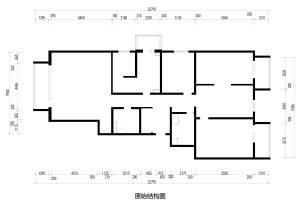 【武汉都市时空装饰】红星佳苑 户型图三室两厅二卫一厨美式风格18万160平
