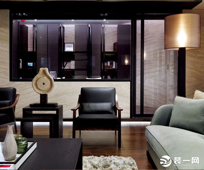 中大颐和湾  三居室  现代风格  客厅实景图