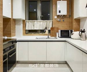 中洲花溪樾  三居室  日式风格    厨房全景图