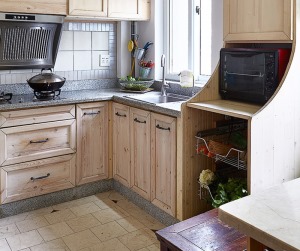 银城蔚来   三居室   小户型宜家风格   厨房实景效果图