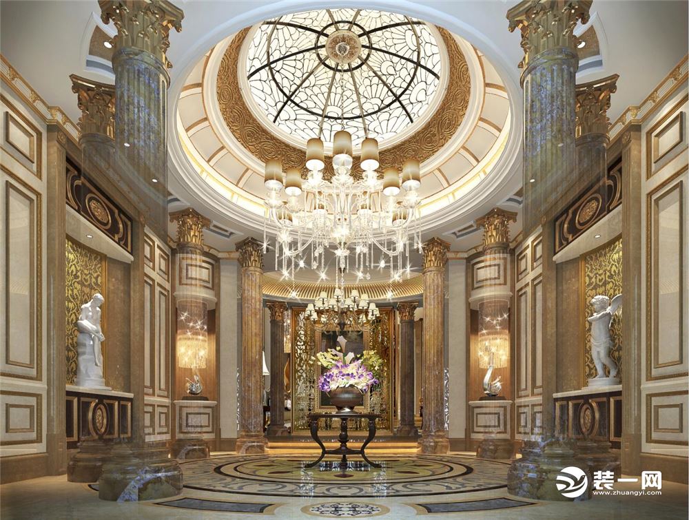 西郊大公馆别墅项目装修奢华古典风格设计，上海腾龙别墅设计总监郭建作品，欢迎品鉴