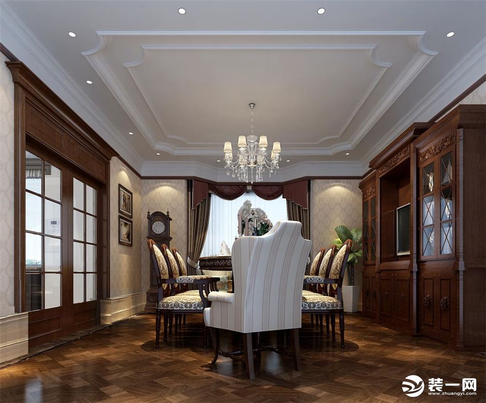 欧泊圣堡独栋别墅项目装修欧式风格设计，上海腾龙别墅设计师丰晓作品，欢迎品鉴