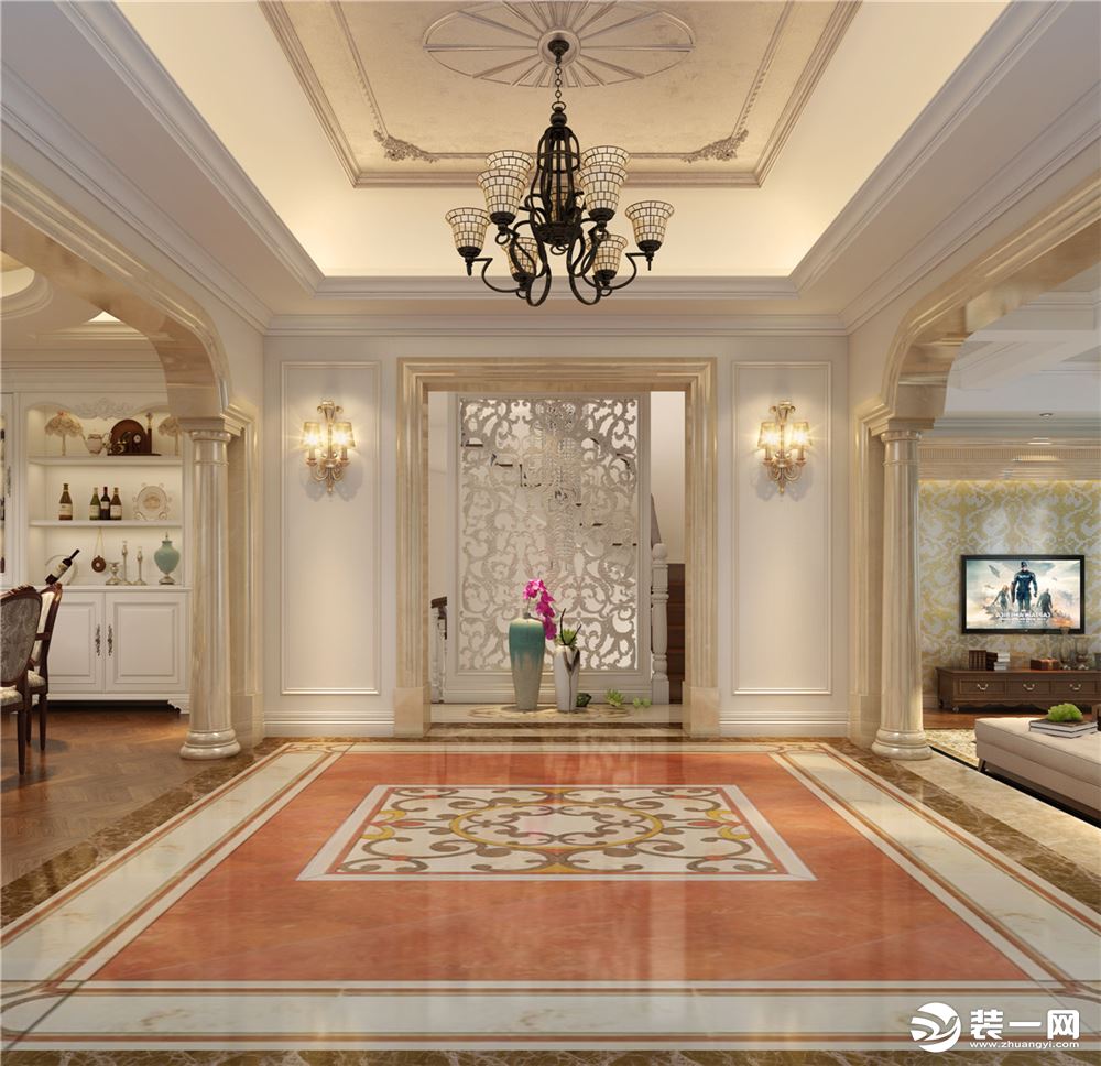 尚澜湾别墅项目装修欧美风格设计，上海腾龙别墅设计师刁振英咨询预约电话：15800615719