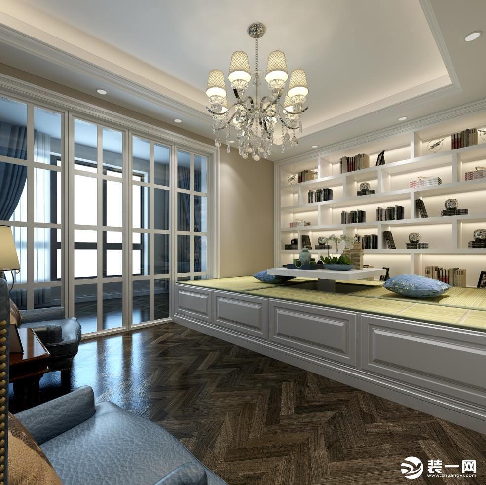 南郊中华园别墅项目装修简欧风格设计，上海腾龙别墅设计作品，欢迎品鉴