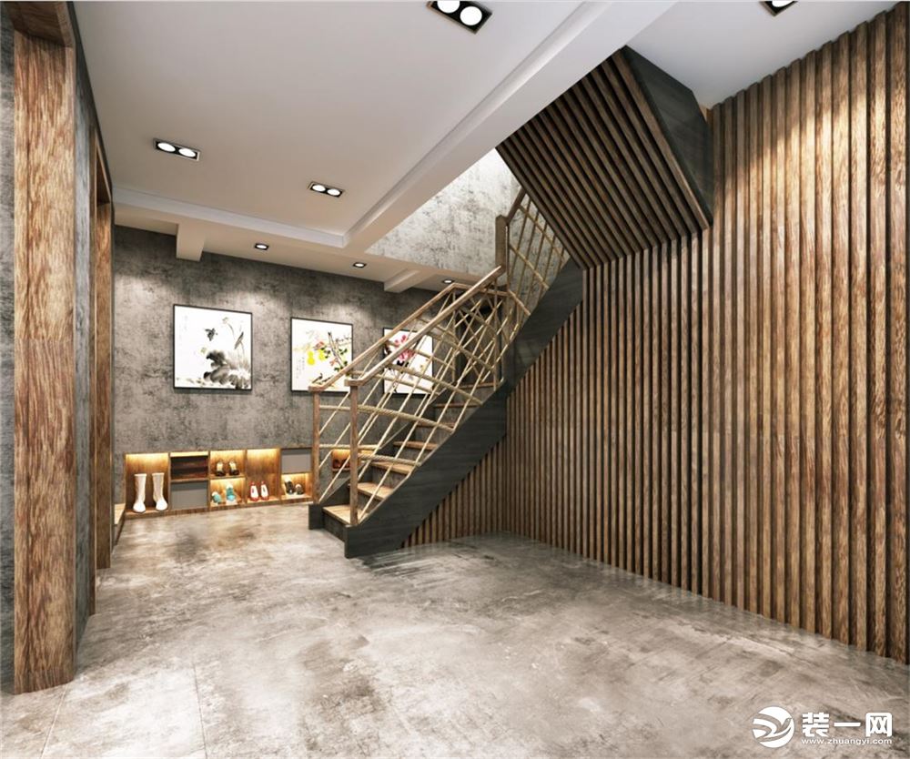 青浦臻水岸别墅项目装修现代工业风格设计，上海腾龙别墅设计作品，欢迎品鉴