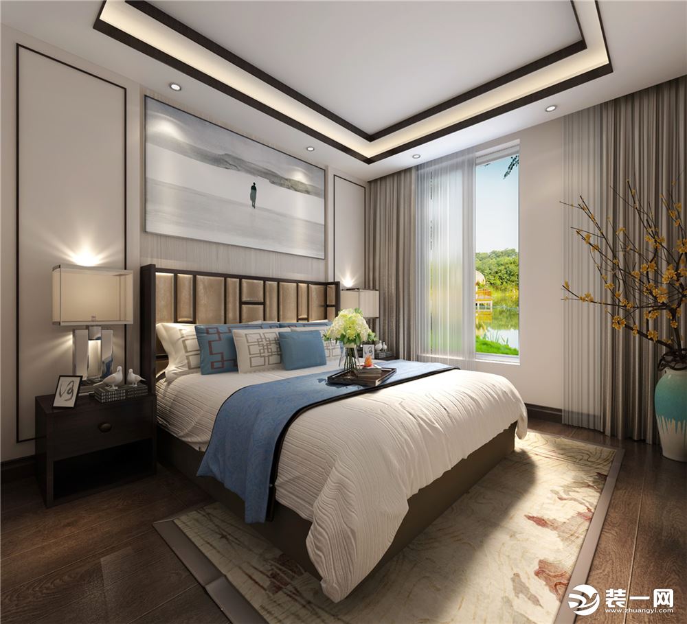 英庭名墅别墅项目装修新中式风格设计，上海腾龙别墅设计师叶剑平作品，欢迎品鉴
