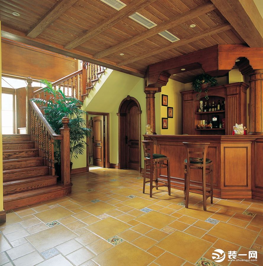 圣安德鲁斯别墅项目装修美式风格完工实景展示，上海腾龙别墅设计师叶剑平作品，欢迎品鉴