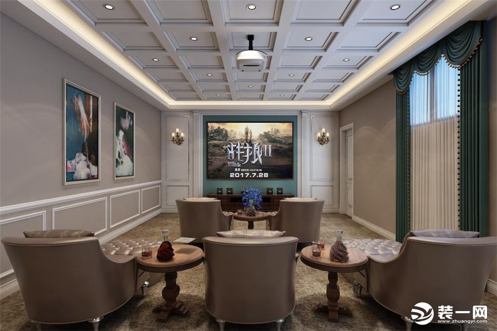 大豪山林别墅项目装修美式风格设计，上海腾龙别墅设计师叶剑平作品，欢迎品鉴