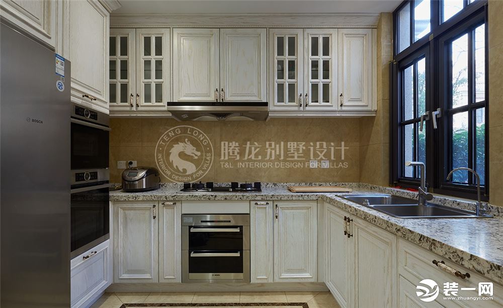 远洋鸿郡别墅项目装修欧美风格完工实景展示，上海腾龙别墅设计作品，欢迎品鉴