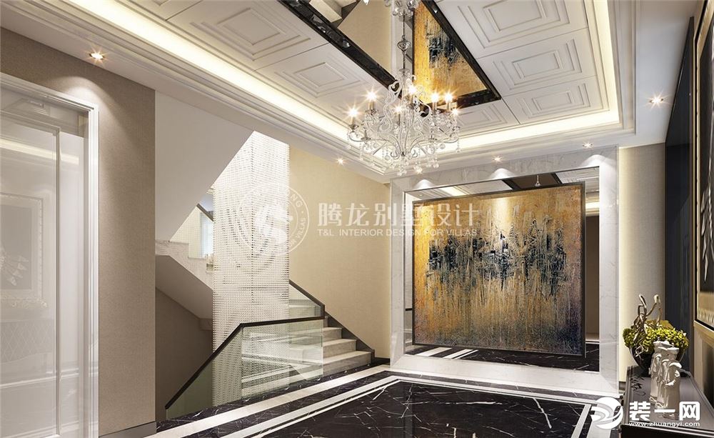 上海观庭别墅项目装修现代风格设计方案展示，上海腾龙别墅设计师王琛作品，欢迎品鉴