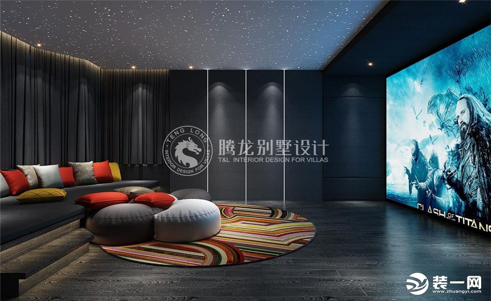 西郊明苑1200平别墅项目装修现代风格设计方案展示，上海腾龙别墅设计师王琛作品，欢迎品鉴