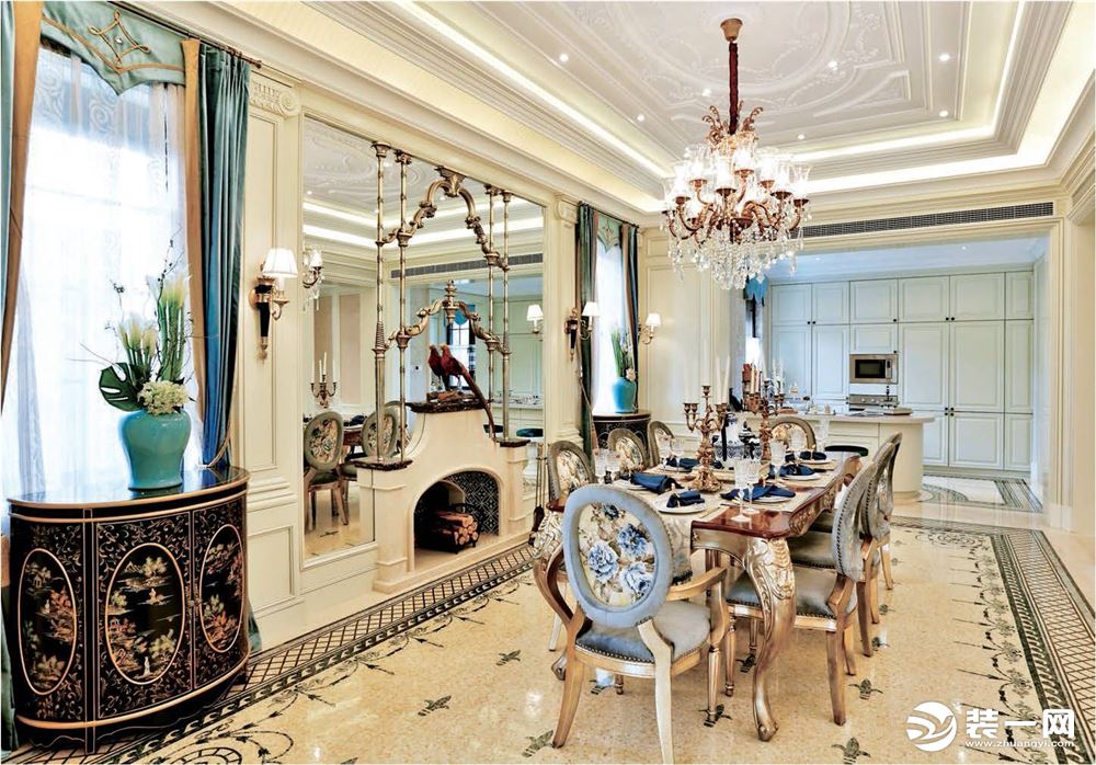 别墅装修欧美风格设计方案展示，上海腾龙别墅设计作品，装修咨询，设计师预约 15800615719