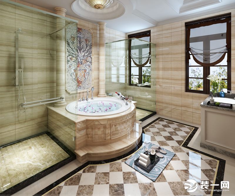 云间绿大地别墅项目装修欧式风格设计，上海腾龙别墅设计咨询预约电话：15800615719