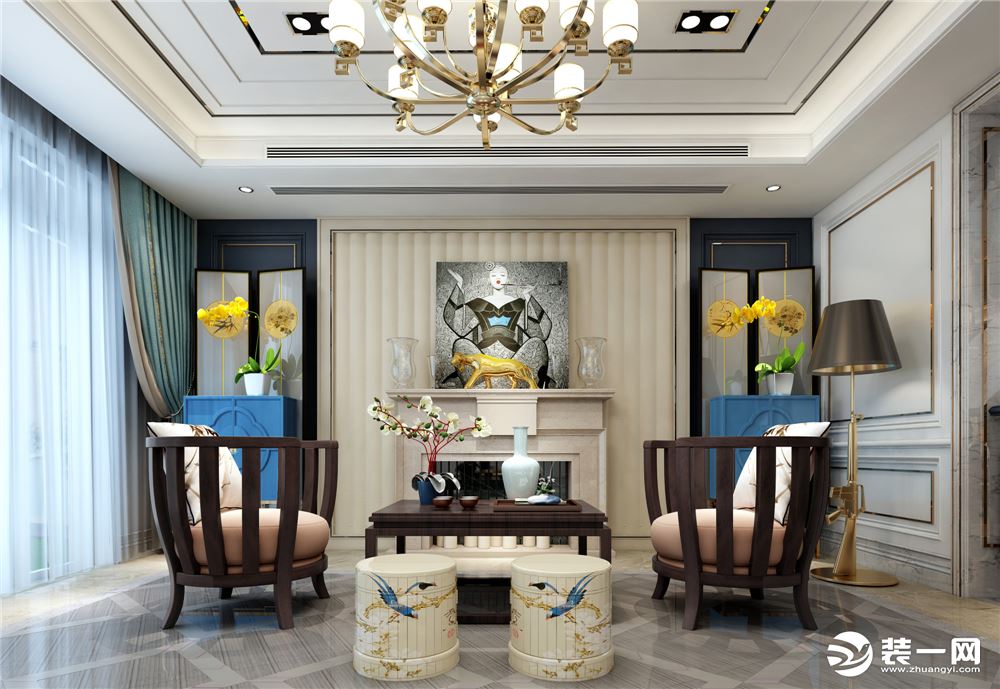 维诗凯亚别墅项目装修现代风格设计方案展示，上海腾龙别墅设计咨询预约电话：15800615719