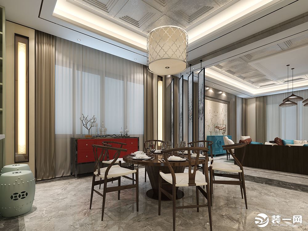 中式风格别墅设计案例展示，上海腾龙别墅设计咨询预约电话：15800615719