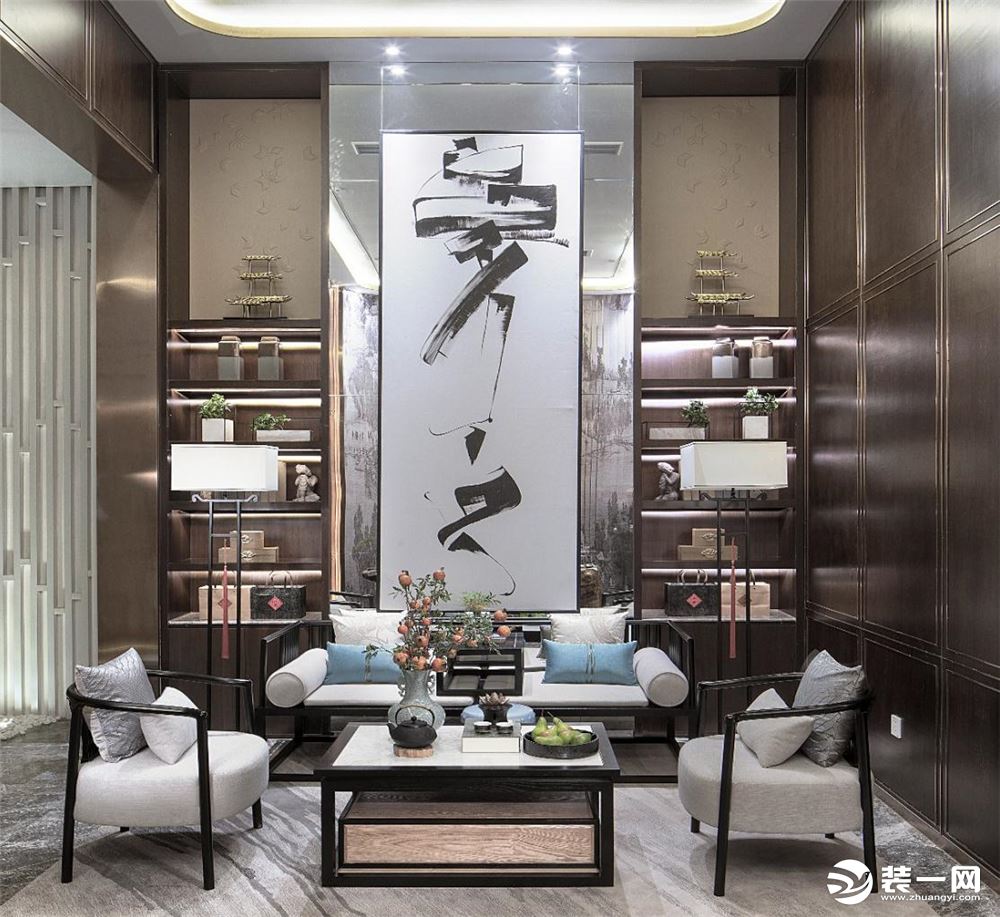 中式风格别墅设计案例赏析——上海腾龙别墅设计作品