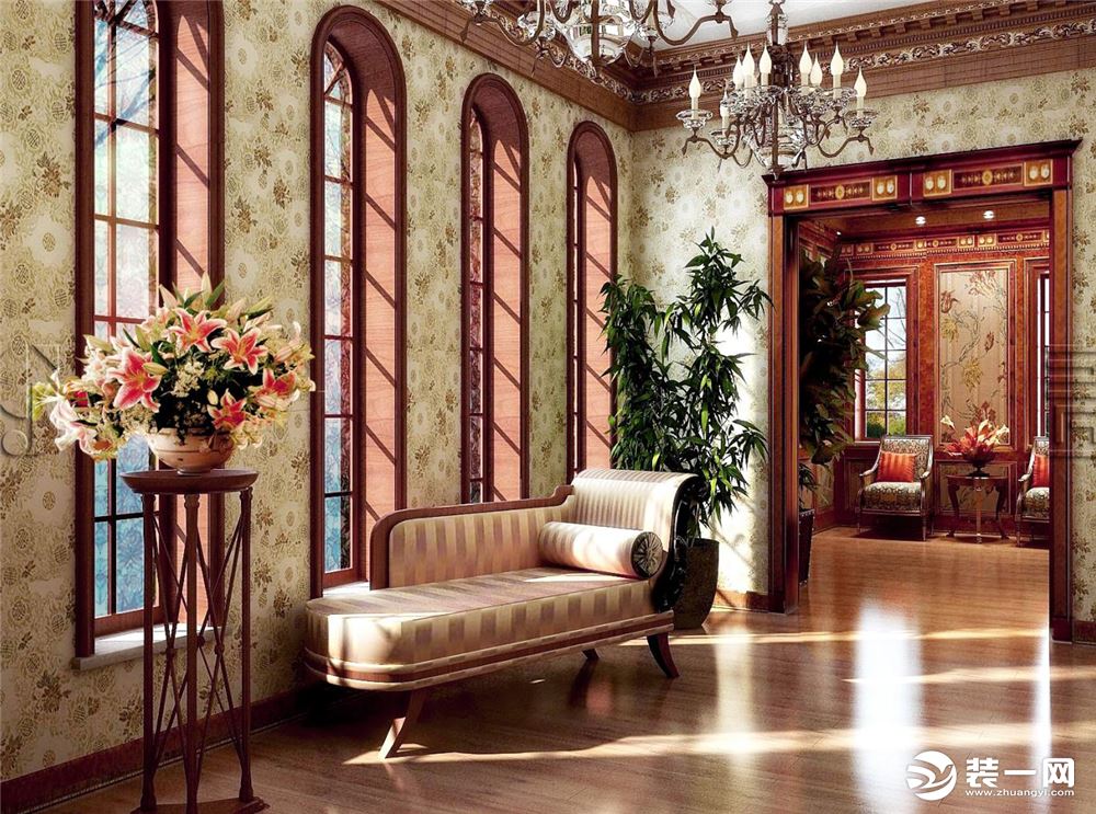 美式古典风格别墅设计案例展示，上海腾龙别墅设计作品，咨询预约电话：15800615719