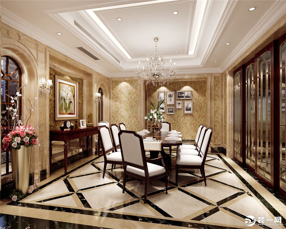 乔爱庄园独栋别墅项目装修美式古典风格设计案例展示，上海腾龙别墅设计师林材表作品，欢迎品鉴