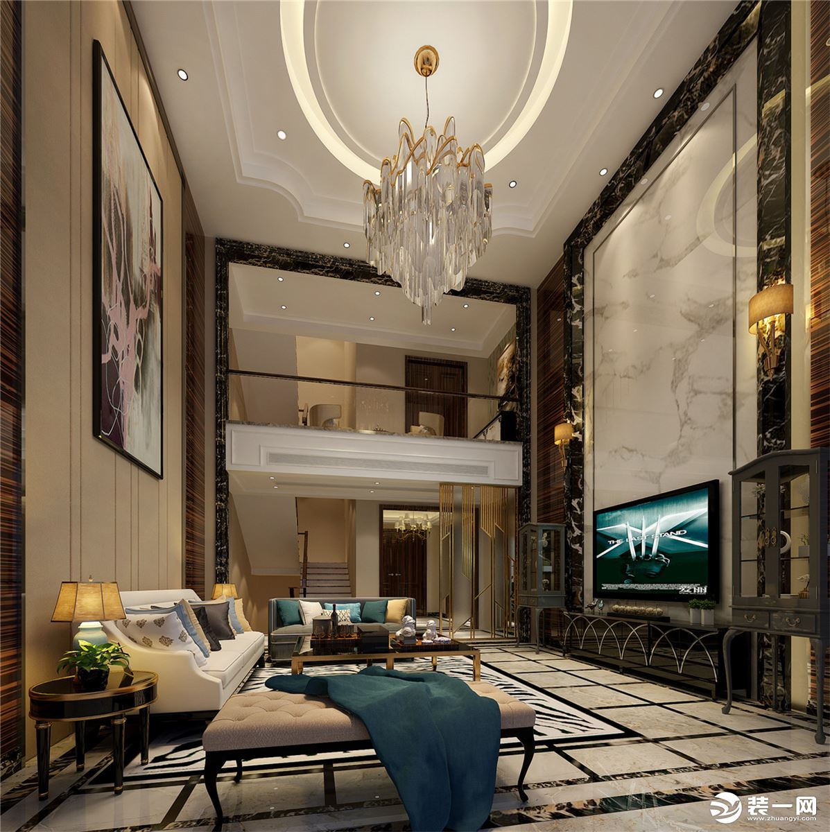 圣堡别墅项目装修现代风格设计案例展示，上海腾龙别墅设计师林财表作品，欢迎品鉴