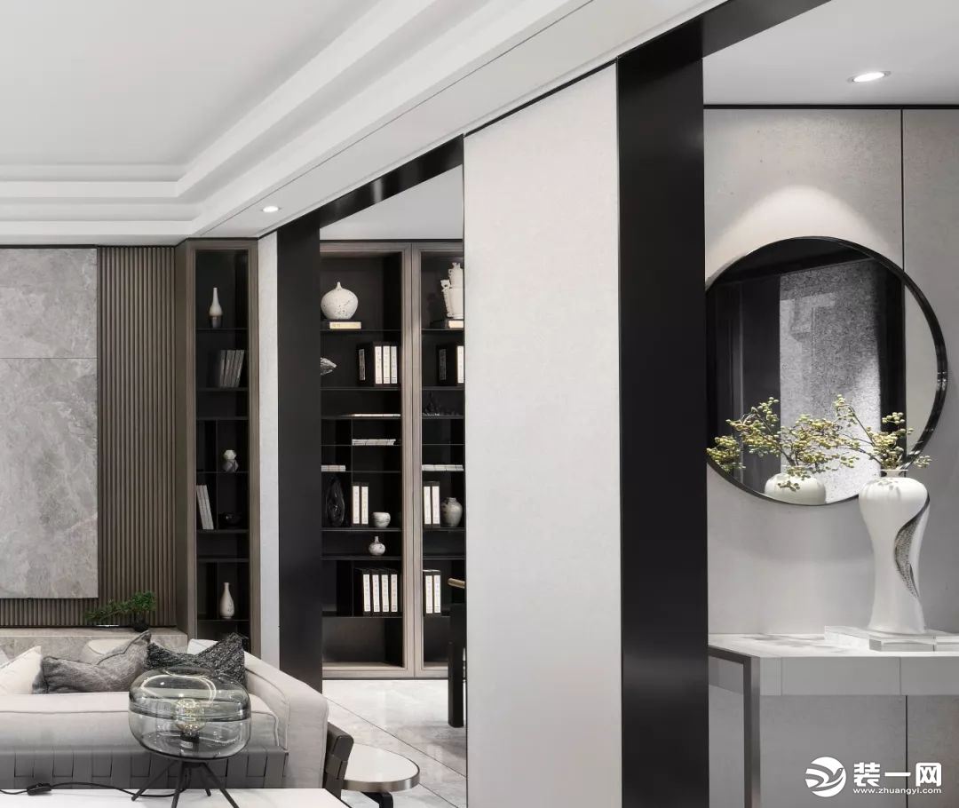 中式合院别墅项目装修新中式风格设计案例展示，上海腾龙别墅设计作品，欢迎品鉴