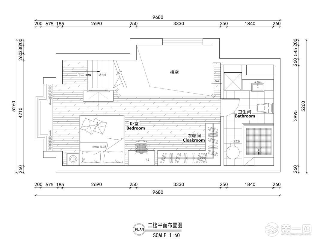 中展瑞景复式户型装修现代风格设计案例展示，上海腾龙别墅设计师万珂作品，欢迎品鉴