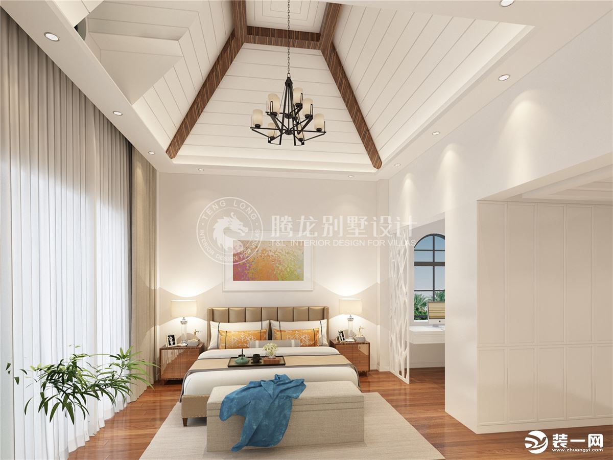 上海庄园450平独栋别墅项目装修设计，腾龙首席设计师刘继业作品，咨询预约电话：15800615719
