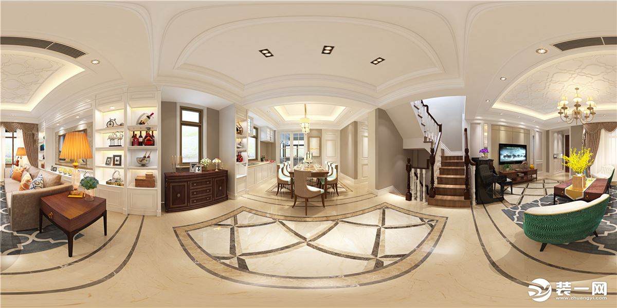 金地都会艺境边套别墅现代风格设计案例展示，上海腾龙别墅设计师李耐忠作品