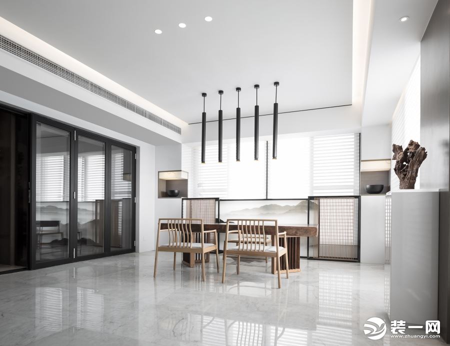 大平层项目装修高级灰，现代轻奢风，上海腾龙别墅设计咨询预约：15800615719