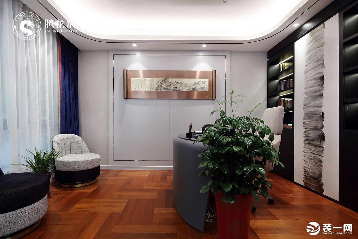 世茂佘山里400平别墅项目装修现代风格设计作品展示，上海腾龙别墅设计作品，欢迎品鉴