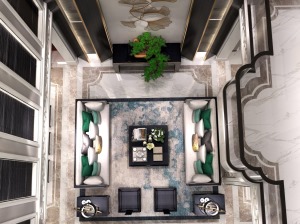 法兰西世家别墅项目装修新中式风格设计，上海腾龙别墅设计师沈韬作品，欢迎品鉴