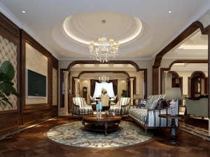 欧泊圣堡独栋别墅项目装修欧式风格设计，上海腾龙别墅设计师丰晓作品，欢迎品鉴