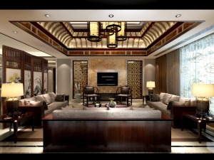 上海蓝堡别墅项目装修新中式风格设计！