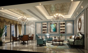 碧桂园600平别墅项目装修法式风格设计，上海腾龙别墅设计师谢炜作品，欢迎品鉴