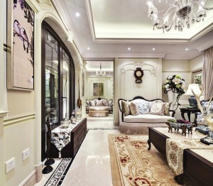 法式现代风格设计方案展示，上海腾龙别墅设计作品，欢迎品鉴