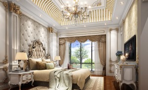 帕提欧香苑别墅项目装修法式古典风格设计方案展示，上海腾龙别墅设计师谢炜作品，欢迎品鉴