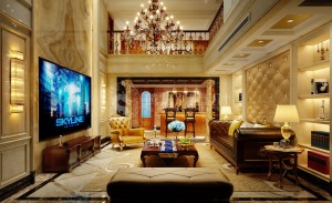 保利茉莉公馆450平独栋别墅项目装修欧式古典风格设计，上海腾龙别墅设计作品，欢迎品鉴