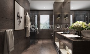 金茂逸墅570平独栋别墅项目装修简欧风格设计，上海腾龙别墅设计作品，欢迎品鉴