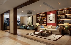 别墅装修中式风格设计案例展示，上海腾龙别墅设计咨询预约电话：15800615719