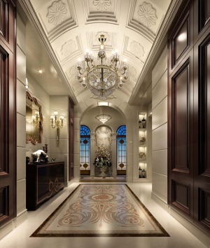 圣安德鲁斯庄园别墅项目装修法式风格设计案例展示，上海腾龙别墅设计作品，咨询预约15800615719