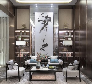 中式风格别墅设计案例赏析——上海腾龙别墅设计作品