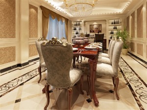大豪山林别墅项目装修欧式古典风格设计案例展示，上海腾龙别墅设计师林财表作品，欢迎品鉴