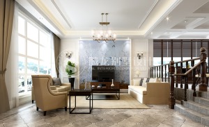 别墅装修欧美风格设计案例展示，上海腾龙别墅设计咨询预约电话：15800615719