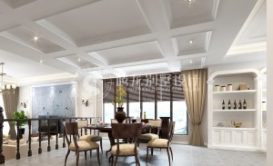 别墅装修欧美风格设计案例展示，上海腾龙别墅设计咨询预约电话：15800615719