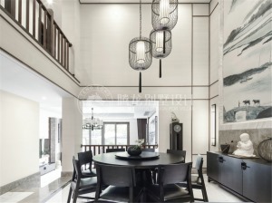 新中式风格别墅设计案例展示，上海腾龙别墅设计咨询预约电话：15800615719