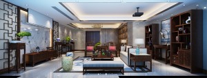 昆山富力湾别墅项目装修欧美风格设计，上海腾龙别墅设计咨询预约电话：15800615719
