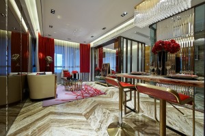 轻奢港式风格设计案例展示，上海腾龙别墅设计作品，欢迎品鉴