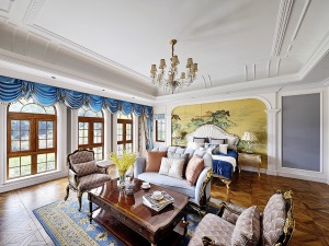 美式风格别墅装修设计案例展示，上海腾龙别墅设计作品，欢迎品鉴