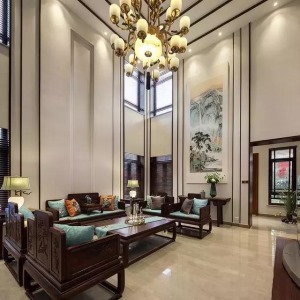 别墅装修中式风格设计案例展示，上海腾龙别墅设计作品，欢迎品鉴
